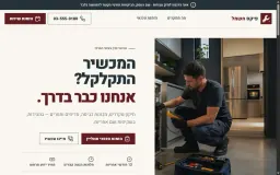 תצוגה מקדימה של אתר לטכנאי מוצרי חשמל